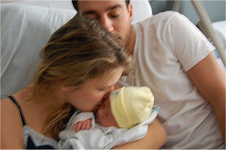 Allison, Paul and baby Jude Wallace Brunett