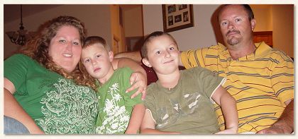 Sheri, Haidyn, Dyson and Larry Hunt
