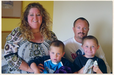 Sheri, Larry, Haidyn and Dyson Hunt