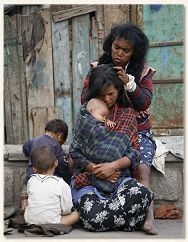 Woman Picking Head lice in Antananarivo