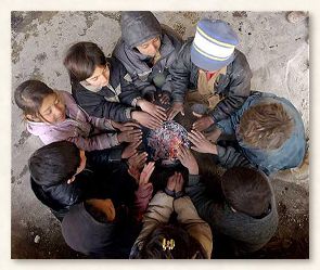 Ebony refugee children 