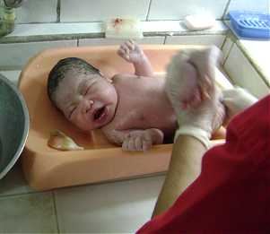 Immediately after birth
