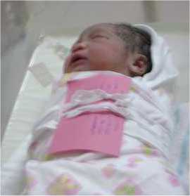 Baby Love,after delivery and newborn exam.